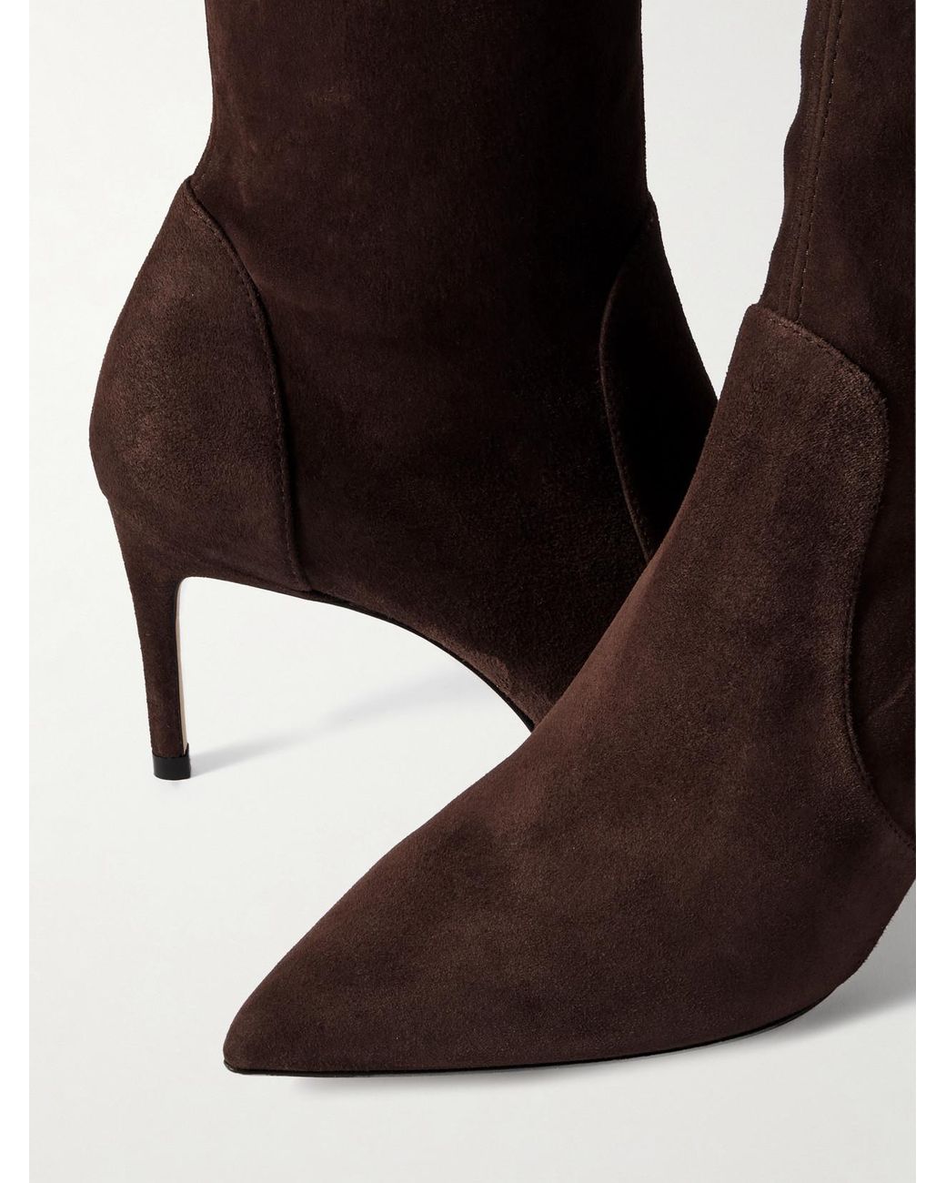 Stuart Suede Ankle Boots Stuart Weitzman en coloris Brown