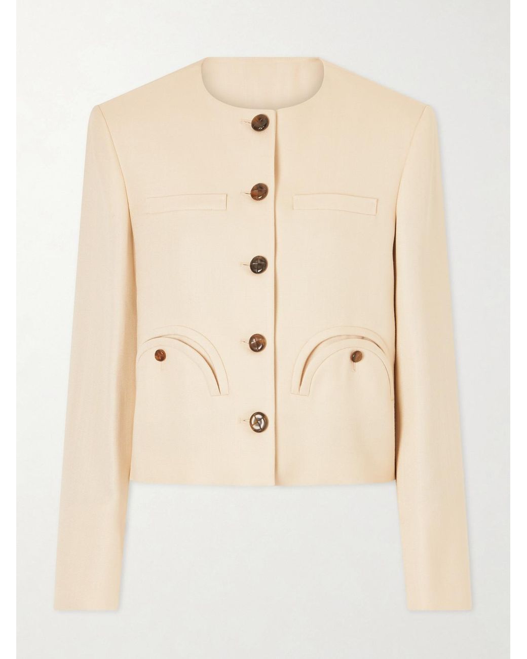 Blazé Milano Natural Danae Woven Jacket