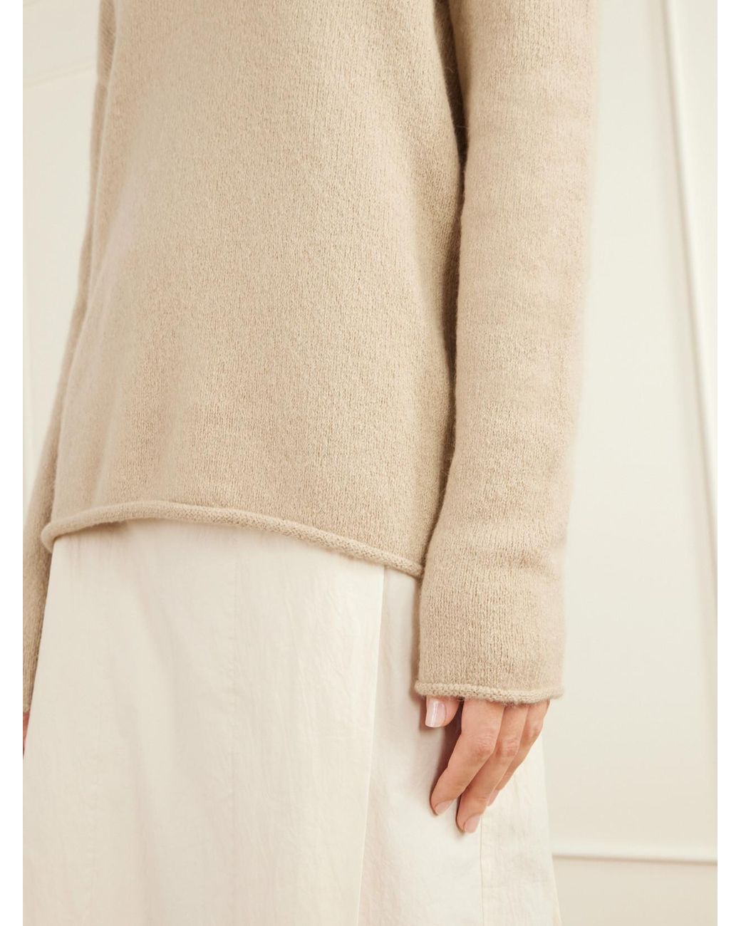 Lauren Manoogian Natural Alpaca And Cashmere-Blend Sweater