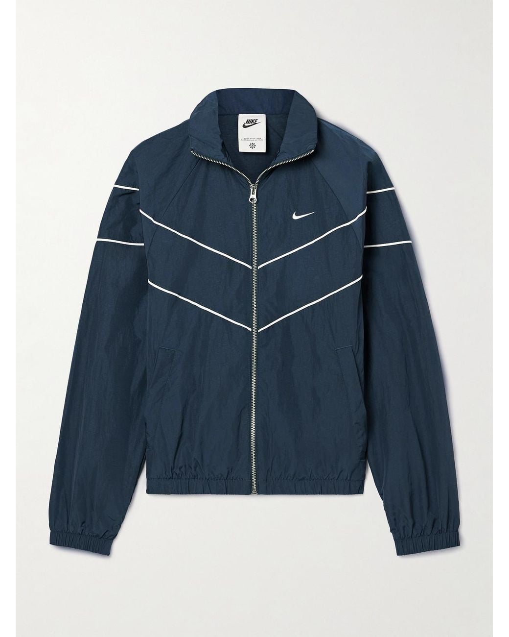 nike track jacket navy