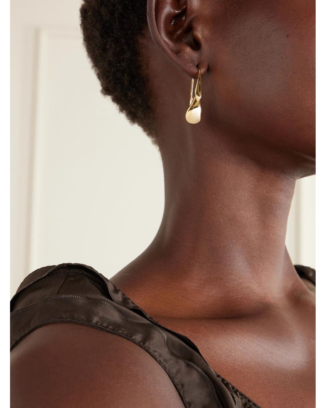Bottega Veneta White Plated Earrings