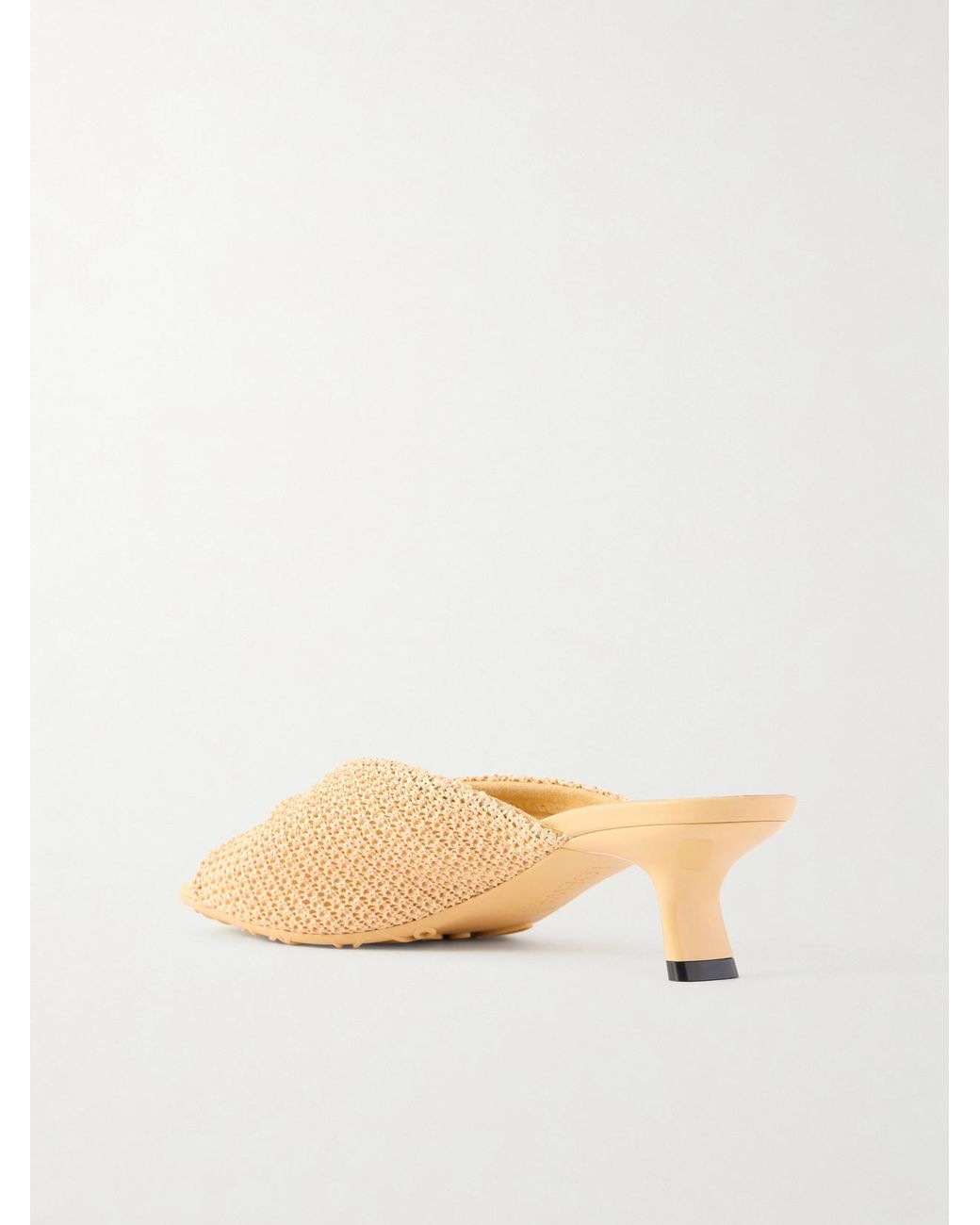 Loewe Natural Paula's Ibiza Pebble Raffia-Effect Mules