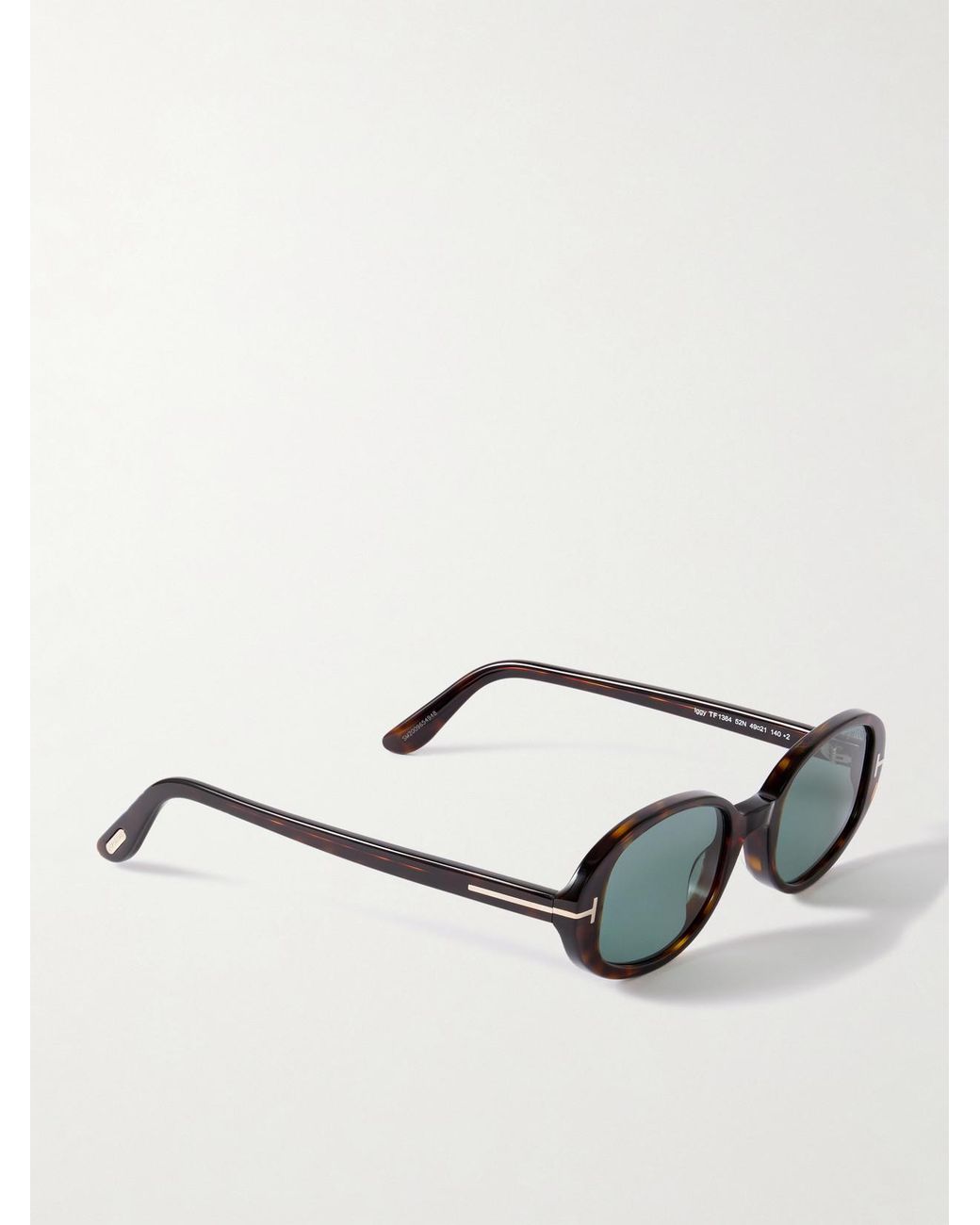 Tom Ford Black Iggy Oval-Frame Acetate Sunglasses