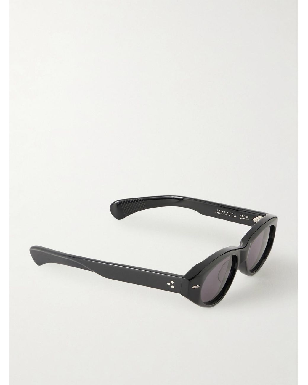 Jacques Marie Mage Gray Krasner Cat-Eye Acetate Sunglasses