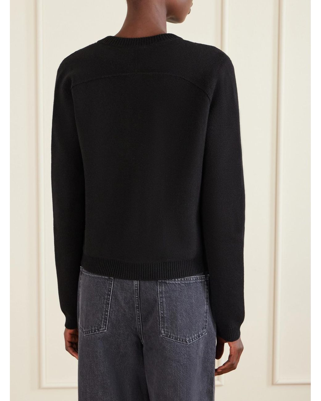 Gucci Blue Horsebit-Embellished Leather-Trimmed Wool And Cashmere-Blend Cardigan