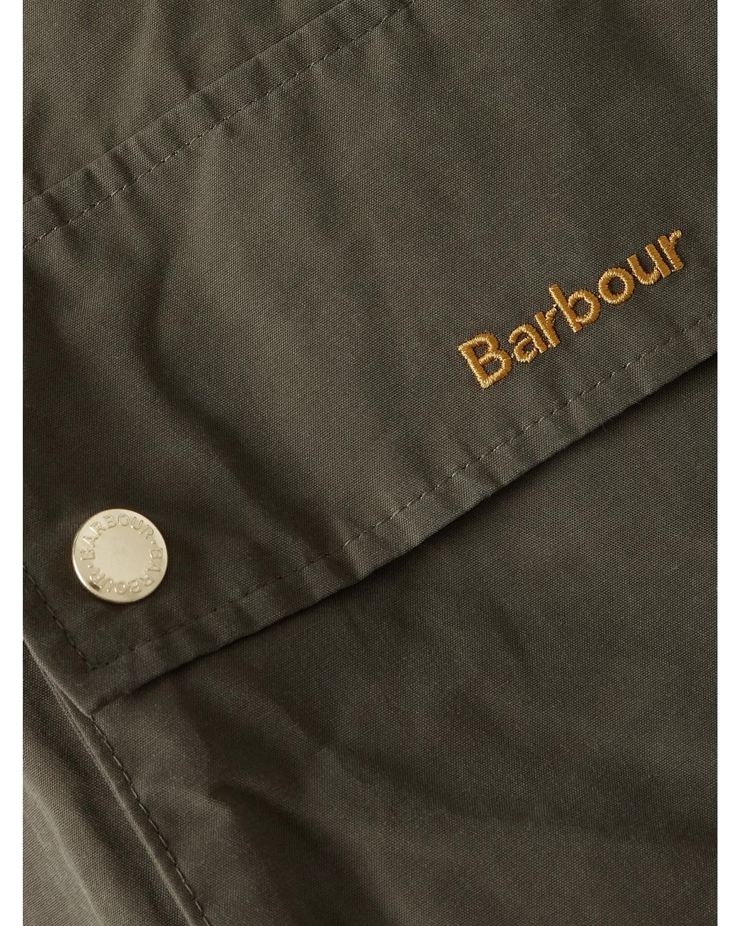 Barbour Green Middlemarch Hooded Cotton-Blend Parka