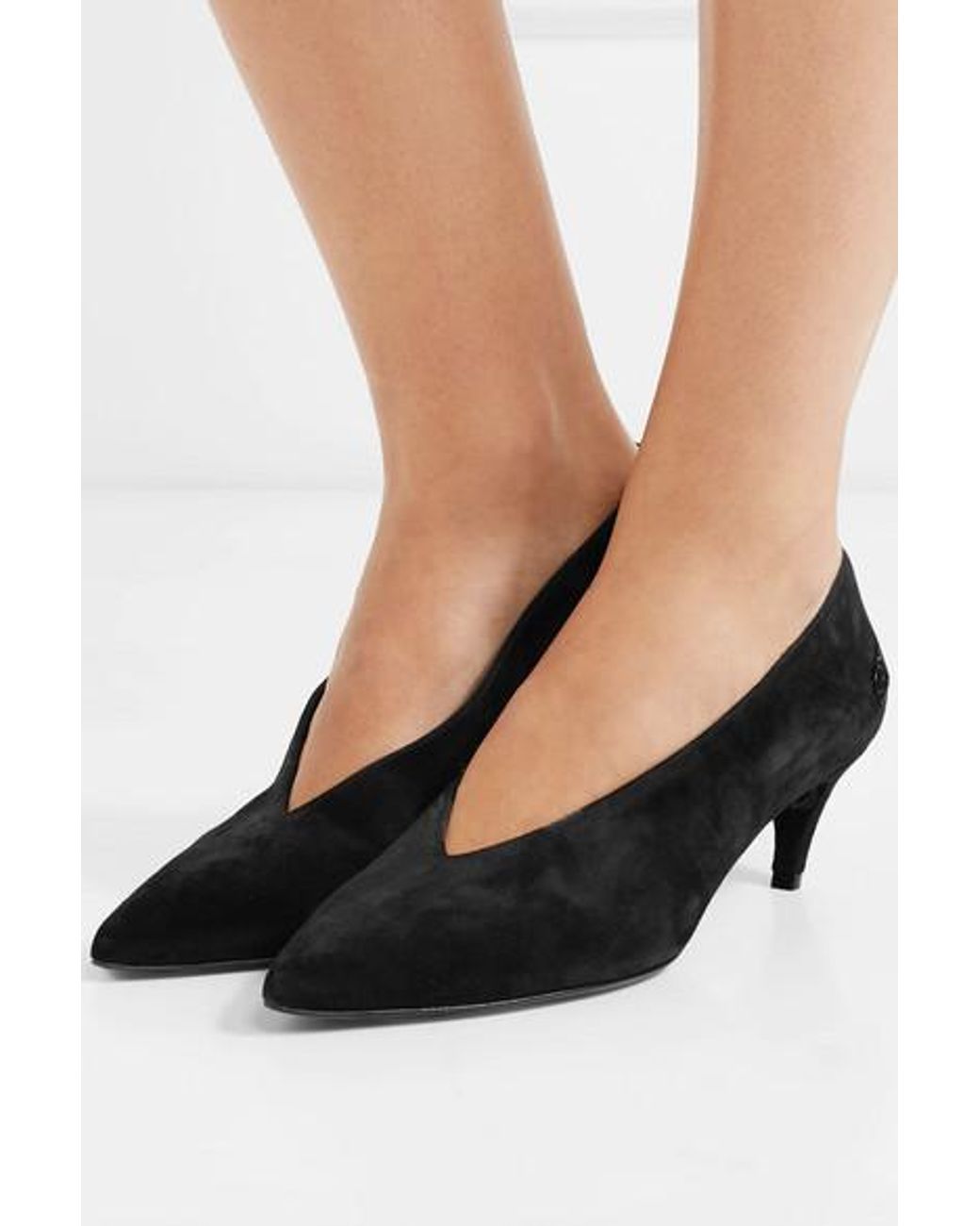 Roger vivier suede pumps sales