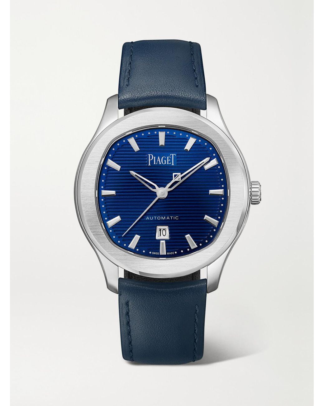 Piaget Blue Polo Date Automatic Stainless Steel Watch