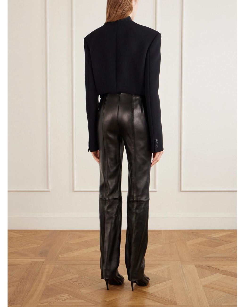Khaite Black York Cord-Detailed Crepe Jacket