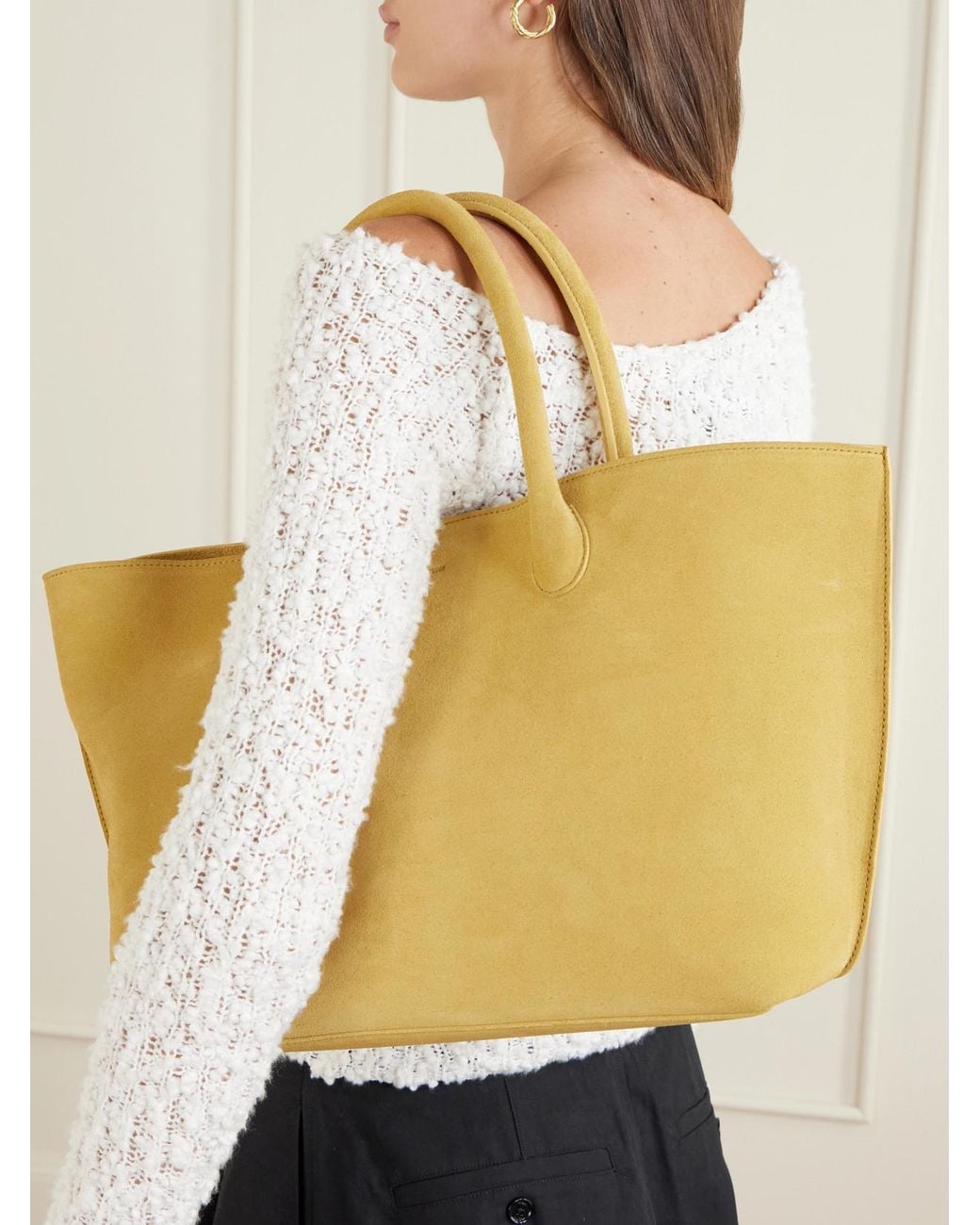 LIE STUDIO Natural The Grace Suede Tote