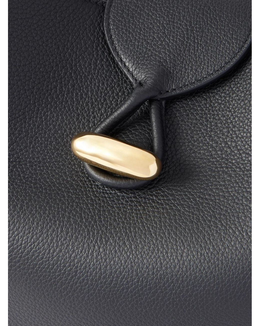 SAVETTE Blue The Anello Leather Tote