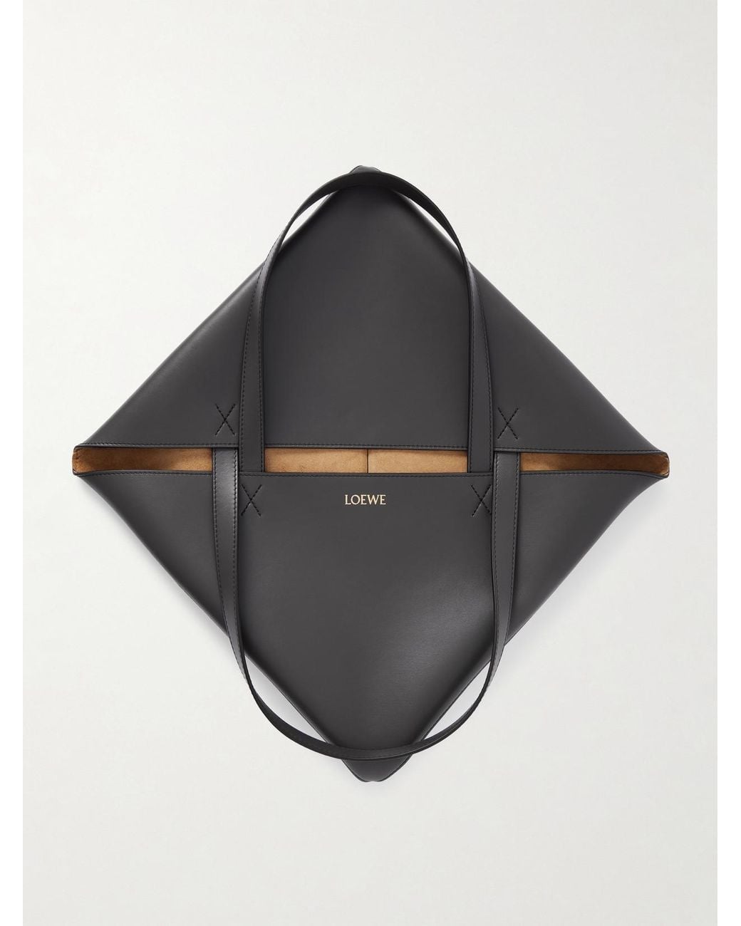 Loewe Black Puzzle Fold Convertible Large Leather Tote