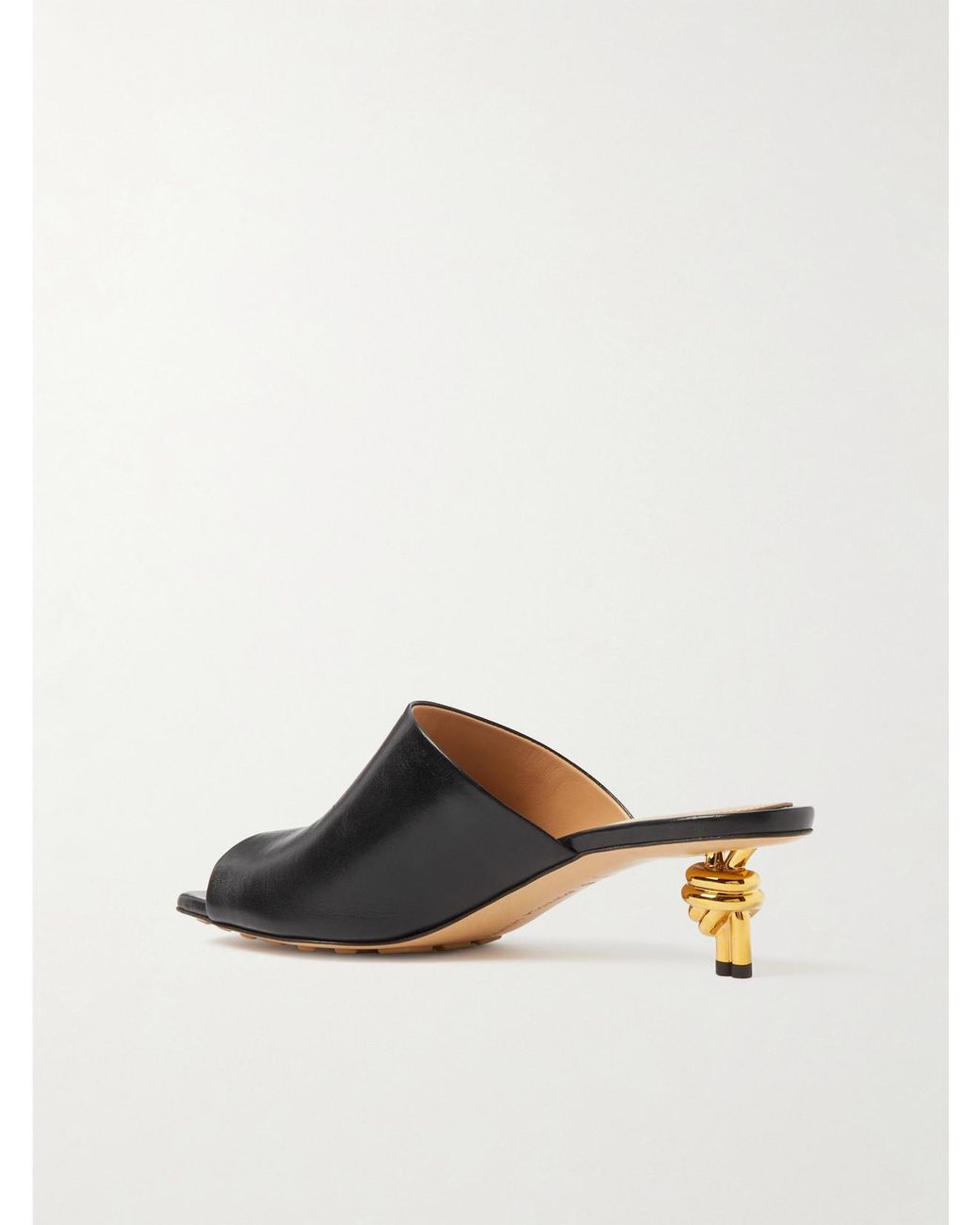Bottega Veneta Black Knot Leather Mules