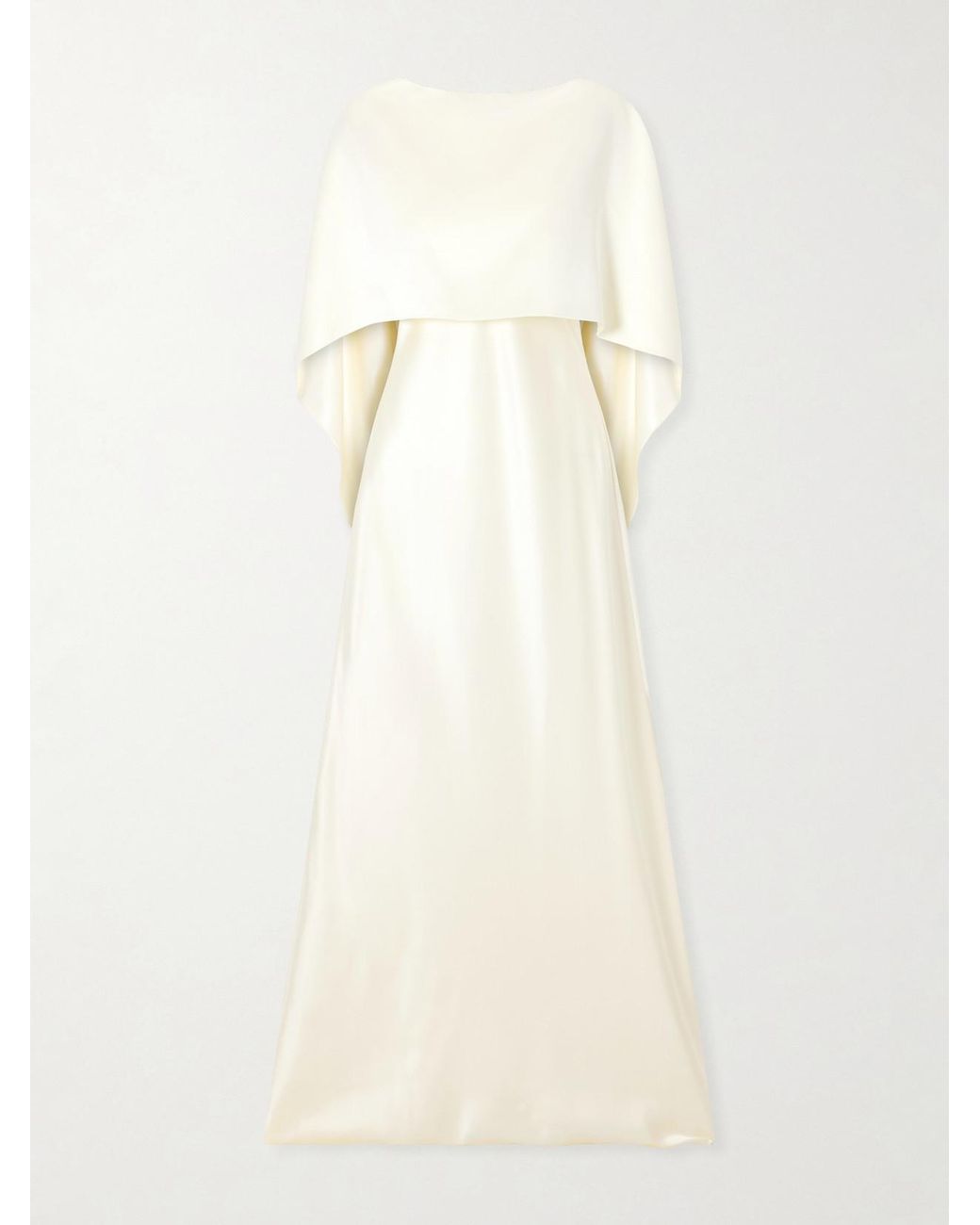 Heirlome Natural Anna Silk-Satin Maxi Dress