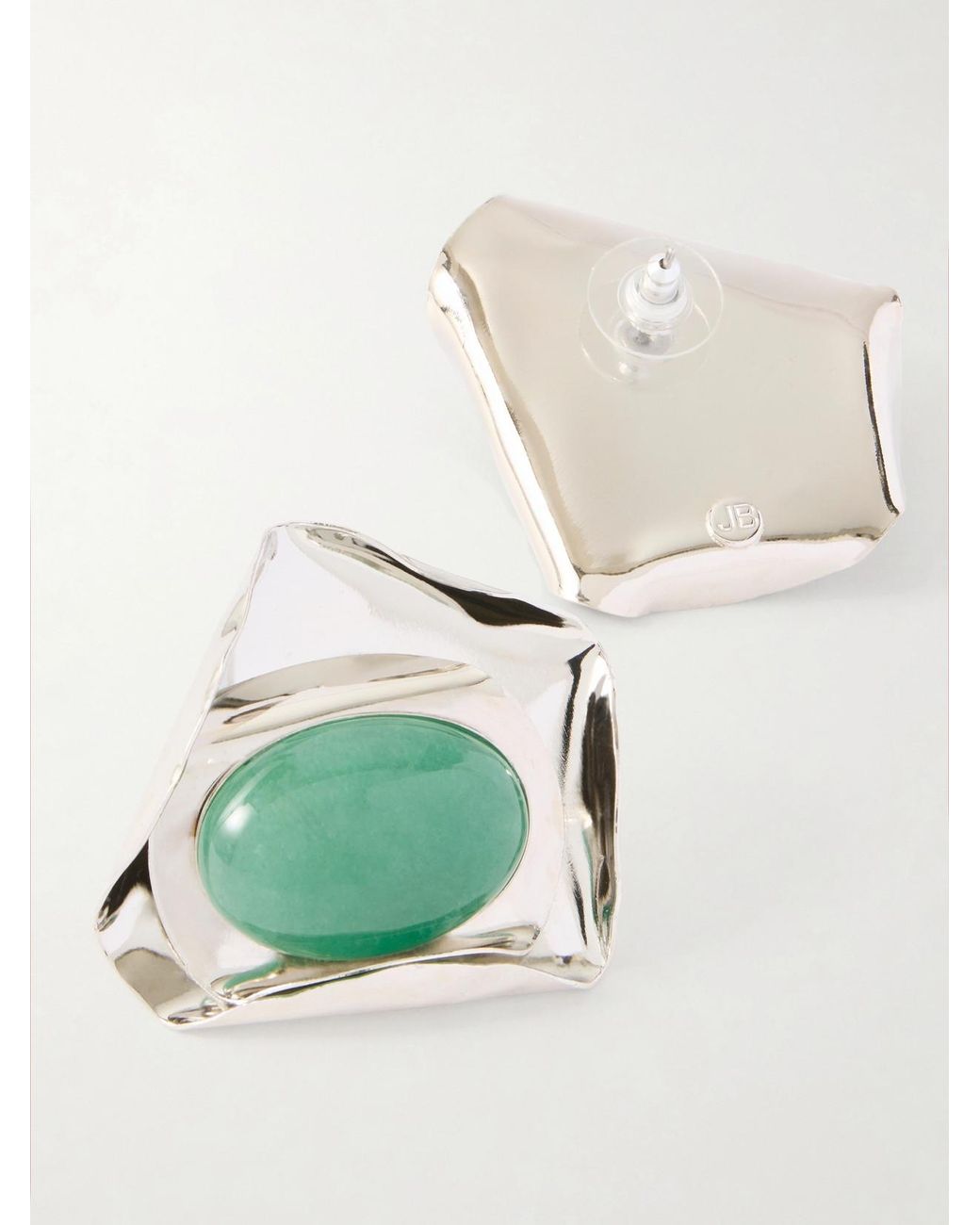 Jennifer Behr Green Kendall-Tone Aventurine Earrings