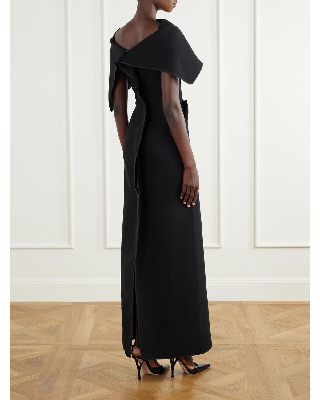 Maticevski Black Prowess Crepe Gown