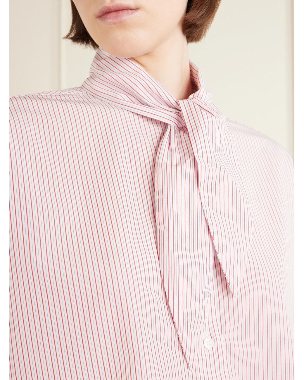 Twp Pink Tie One On Striped Cotton-Poplin Shirt