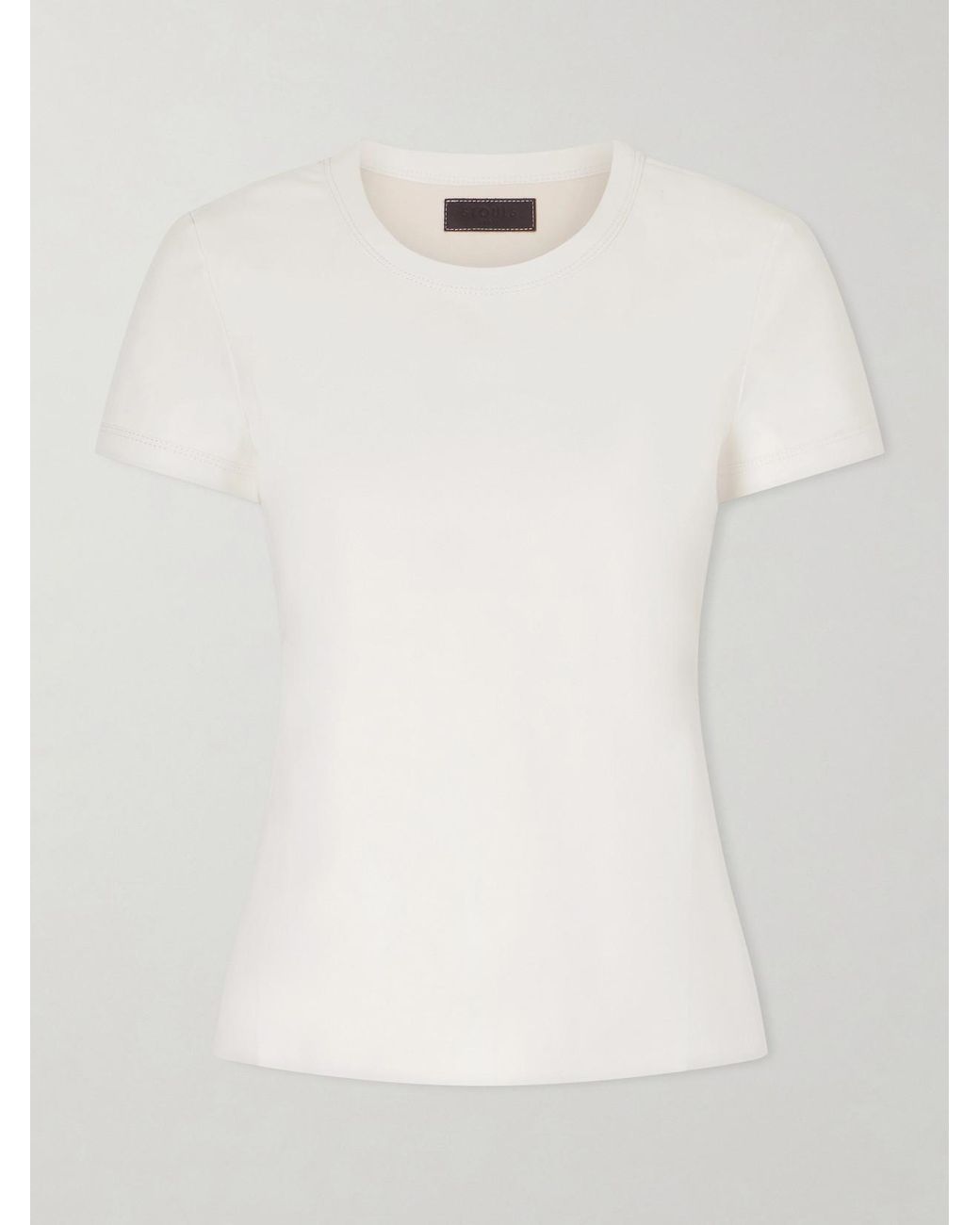 Stouls White Leather T-Shirt