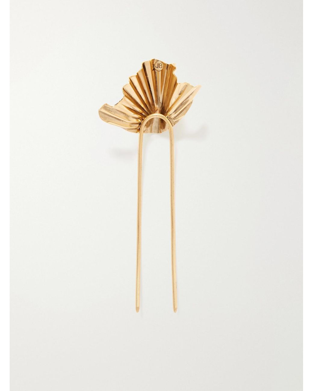 Jennifer Behr White Danu-Plated Hair Slide
