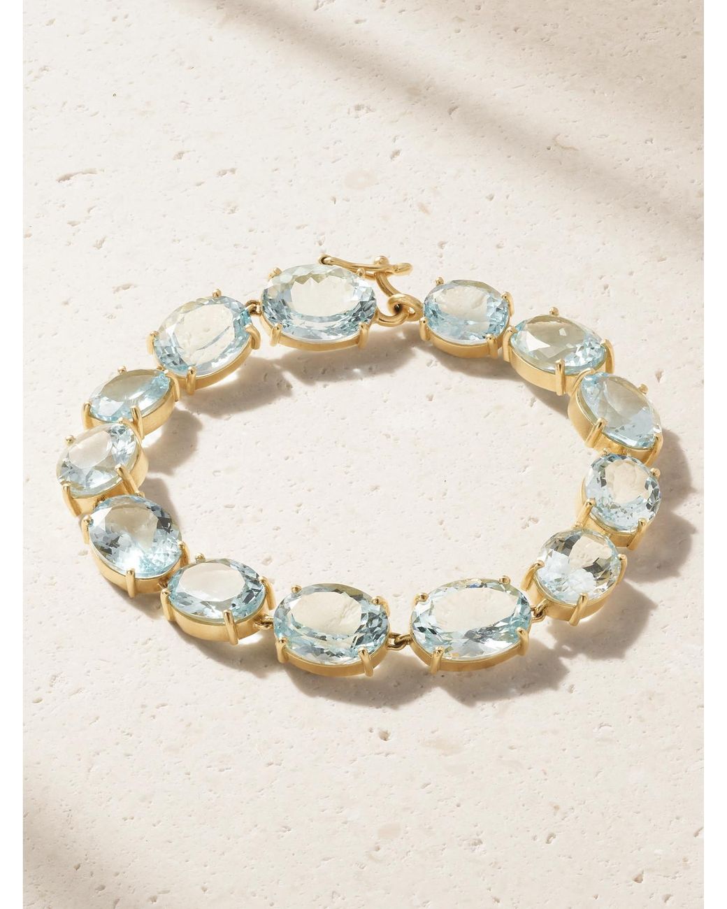 Irene Neuwirth Natural Gemmy Gem 18-Karat Aquamarine Bracelet