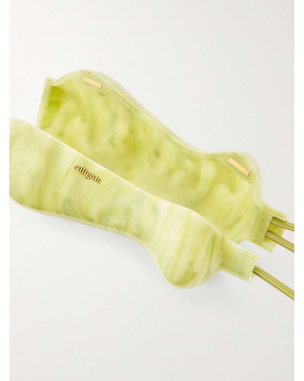 Cult Gaia Green Florence Clutch