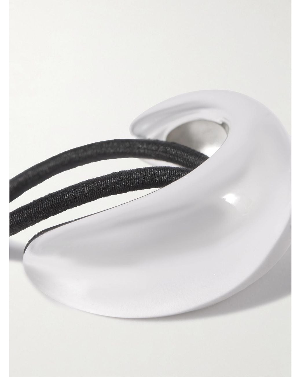 LIE STUDIO Gray The Thea-Plated Hair Tie