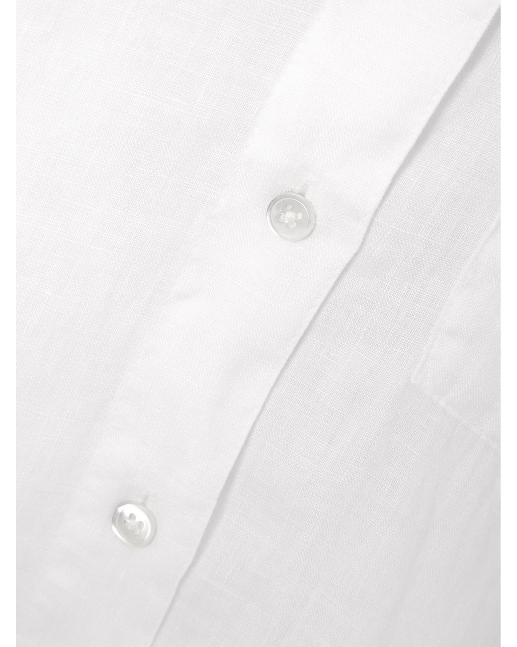James Perse White Linen Shirt