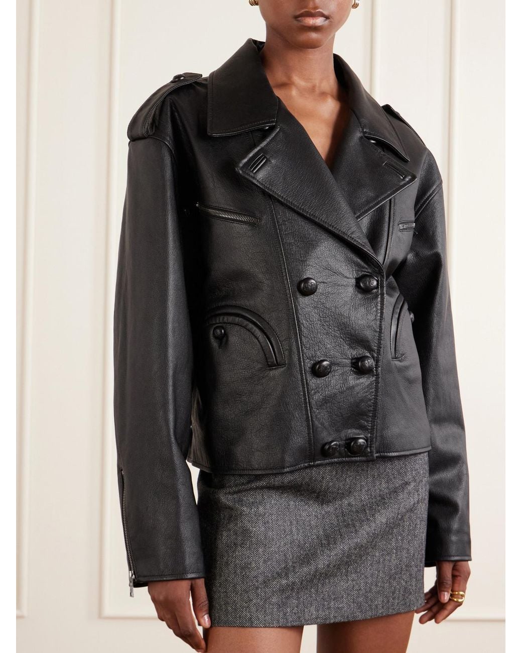 Blazé Milano Black Mick Leather Jacket