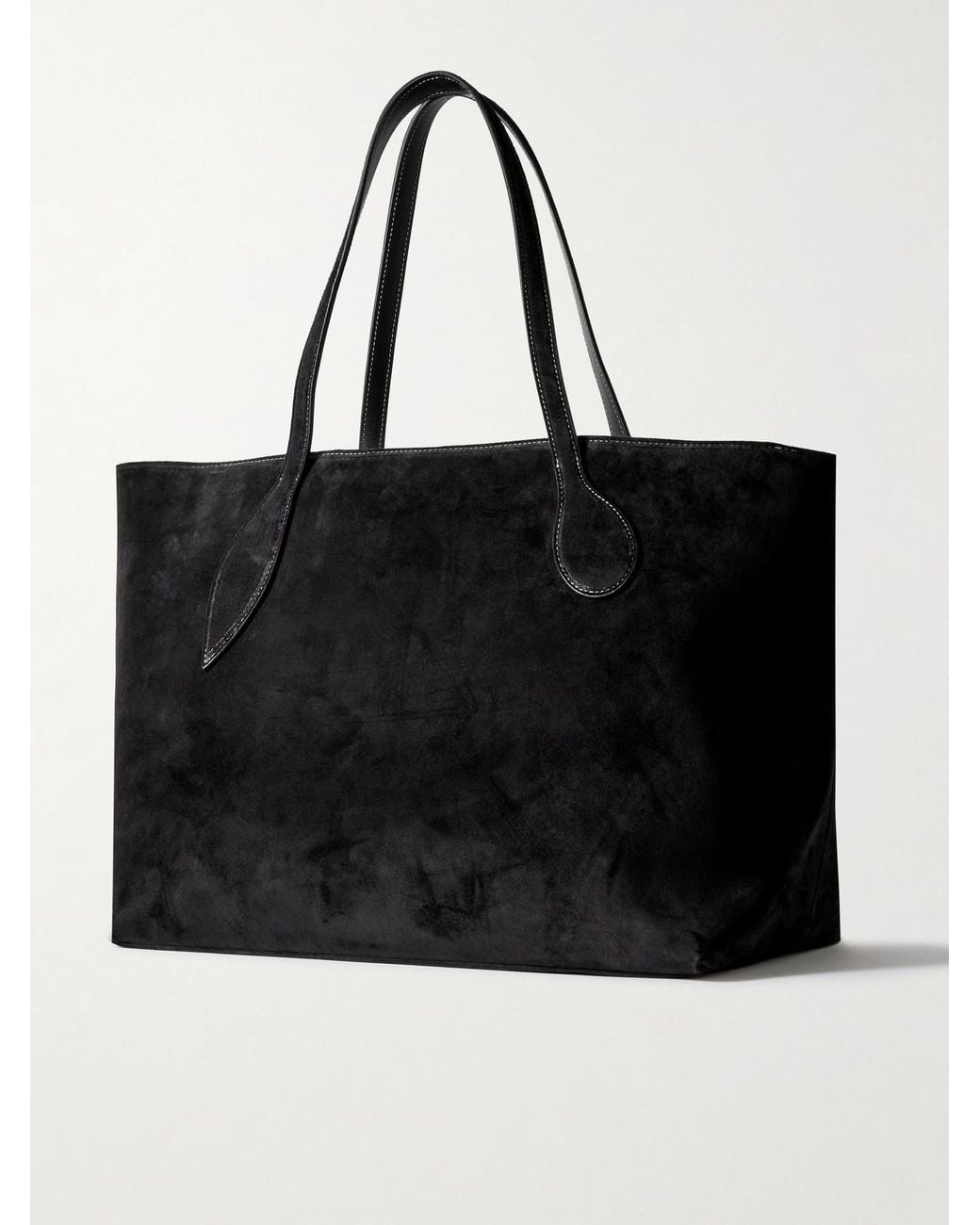 Liffner Black Mega Sprout Suede Tote