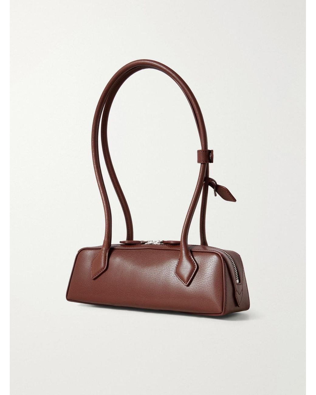 Alaïa Brown Le Teckel Small Leather Shoulder Bag