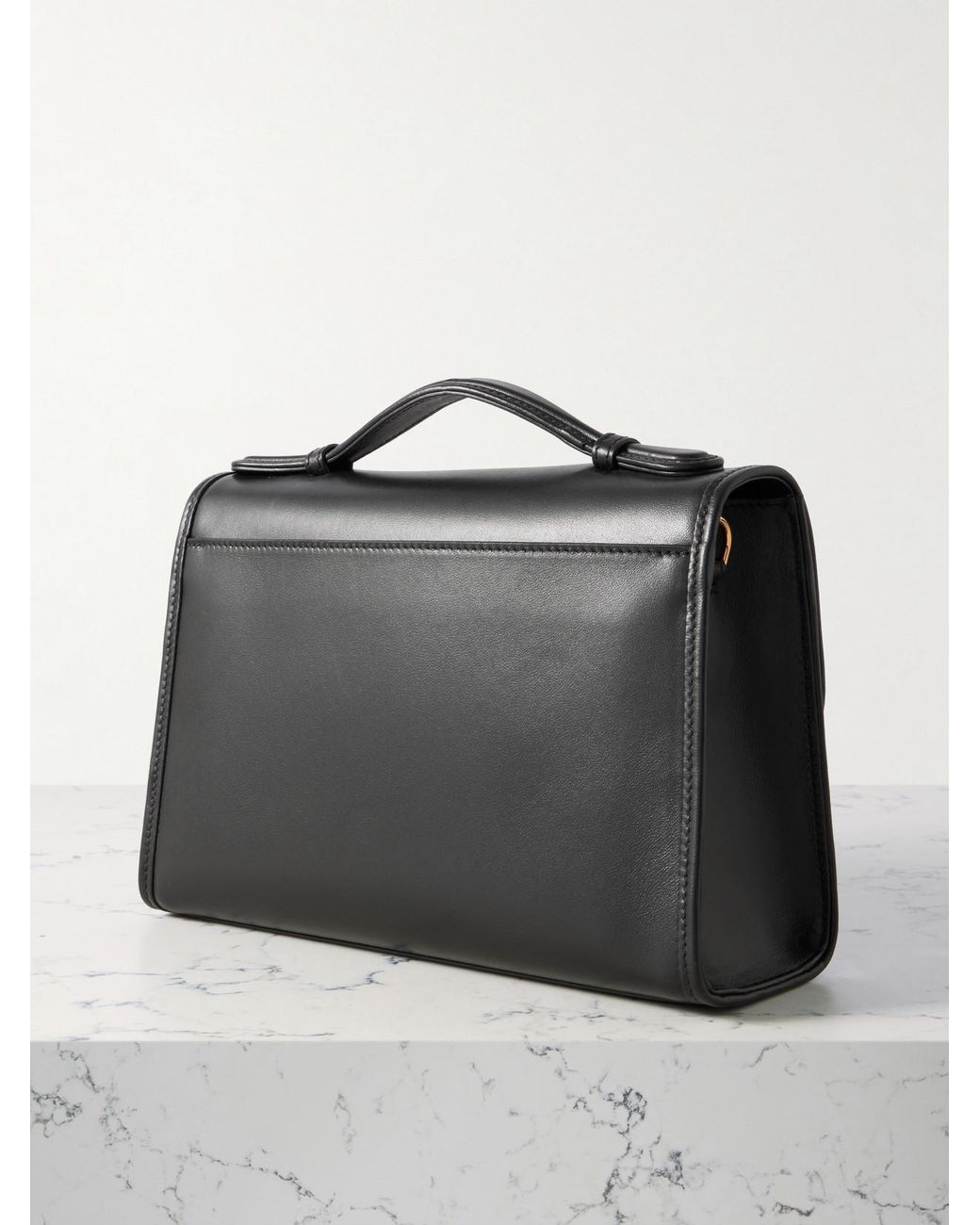 Gabriela Hearst Black Leonora Medium Leather Tote
