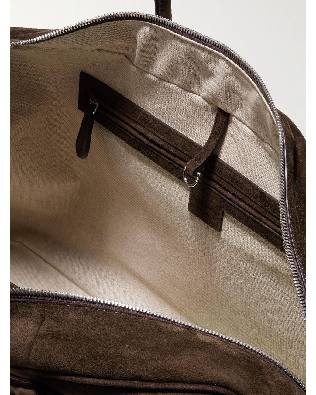 Magda Butrym Brown Brigitte Large Leather-Trimmed Suede Tote