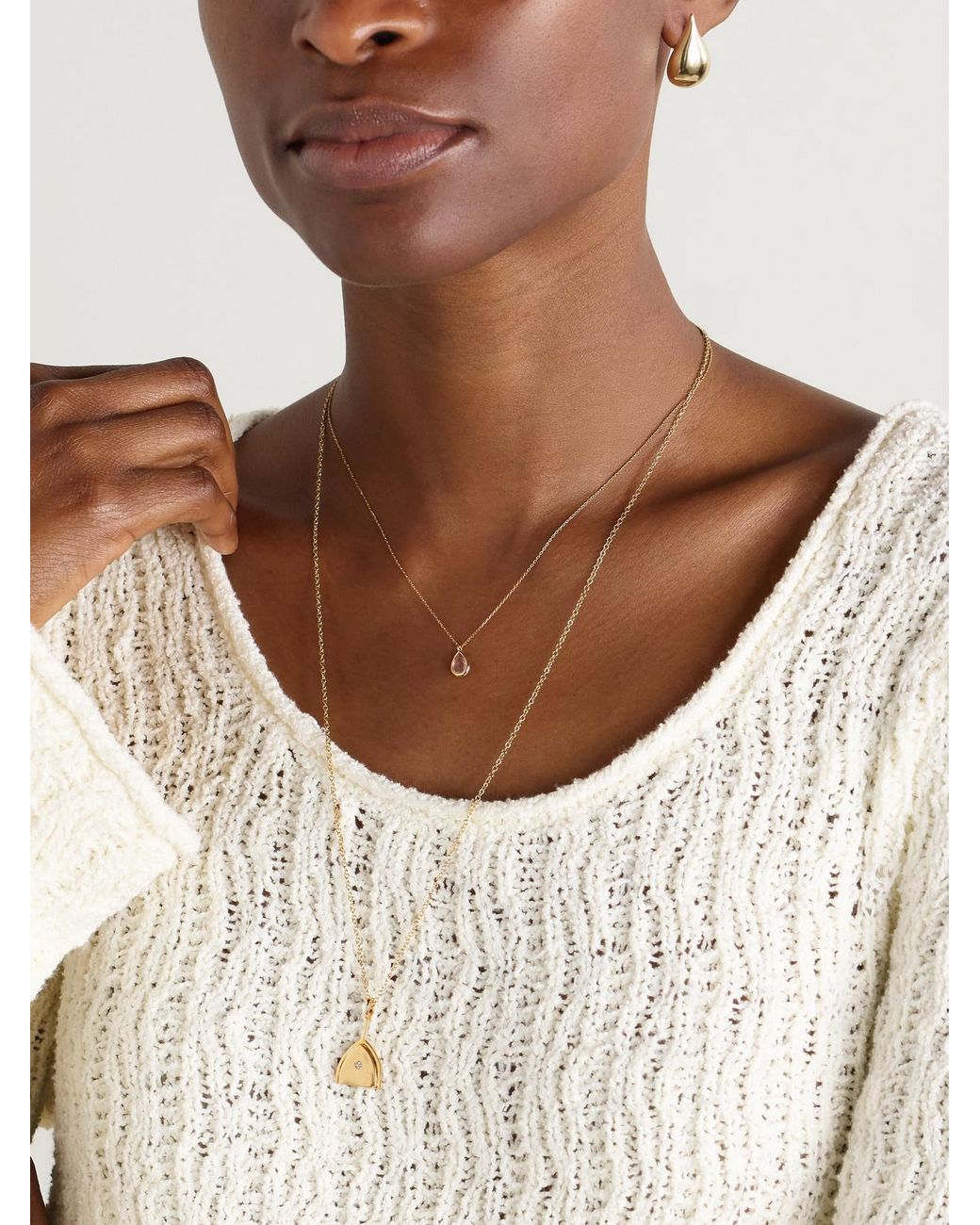 Mateo Natural 14-Karat Topaz Necklace