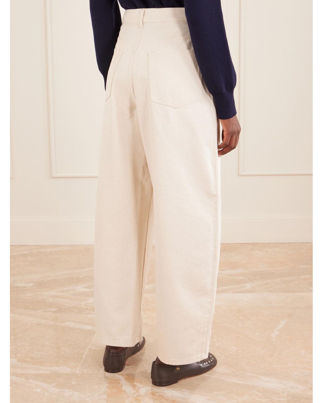 Rohe Natural Berber Barrel-Leg Jeans