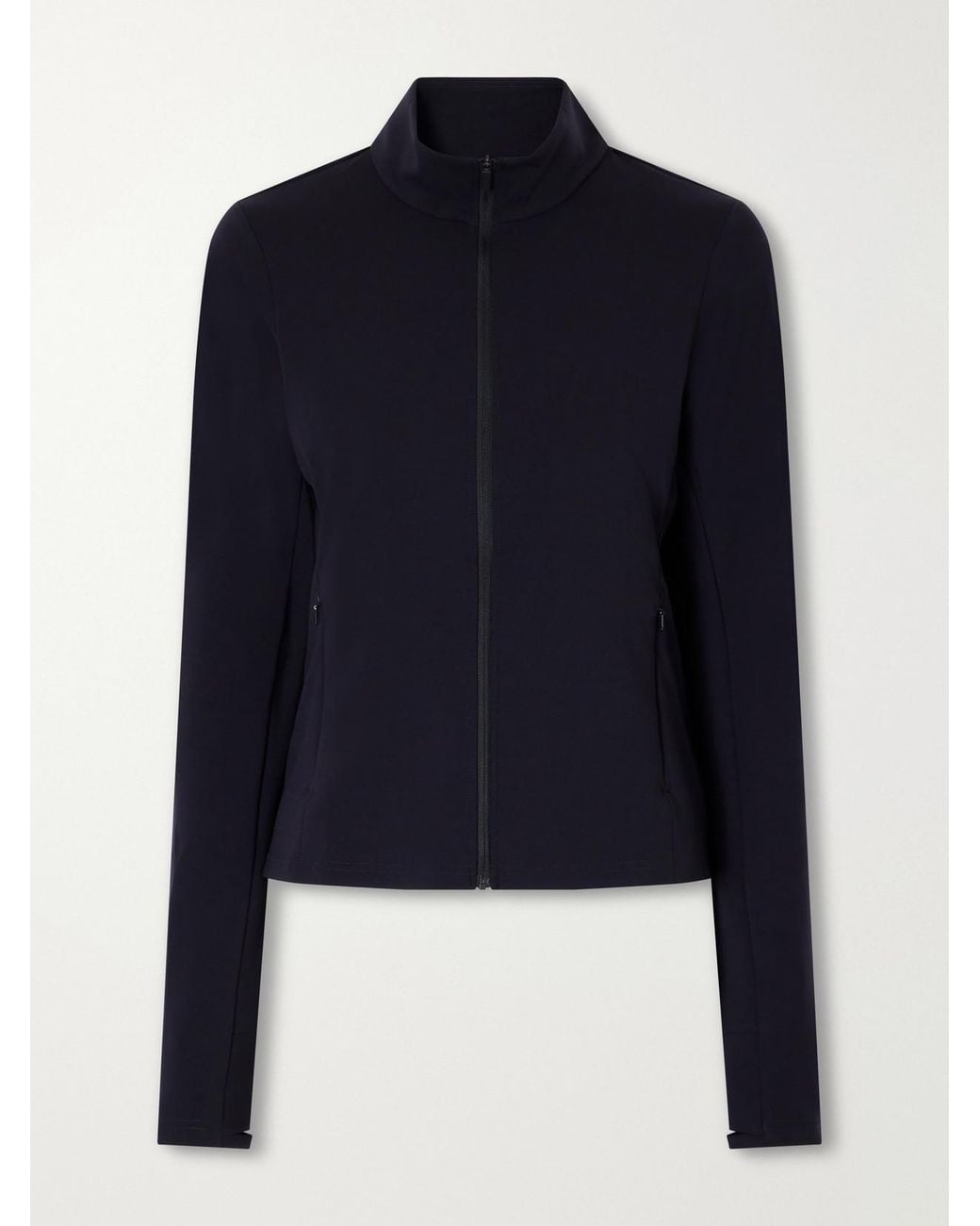 District Vision Blue Zip-Up Stretch-Jersey Jacket