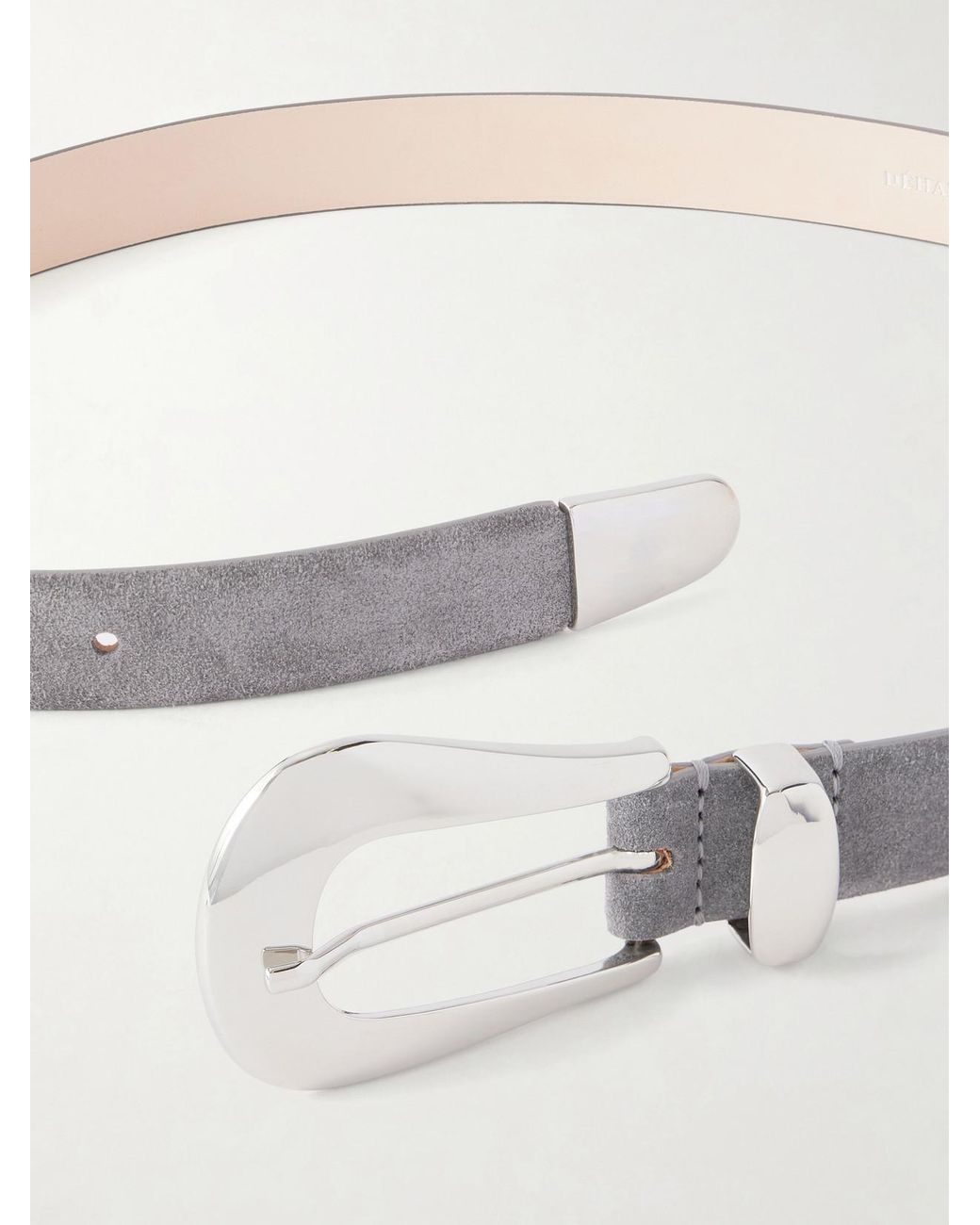 DEHANCHE White Colette Suede Belt