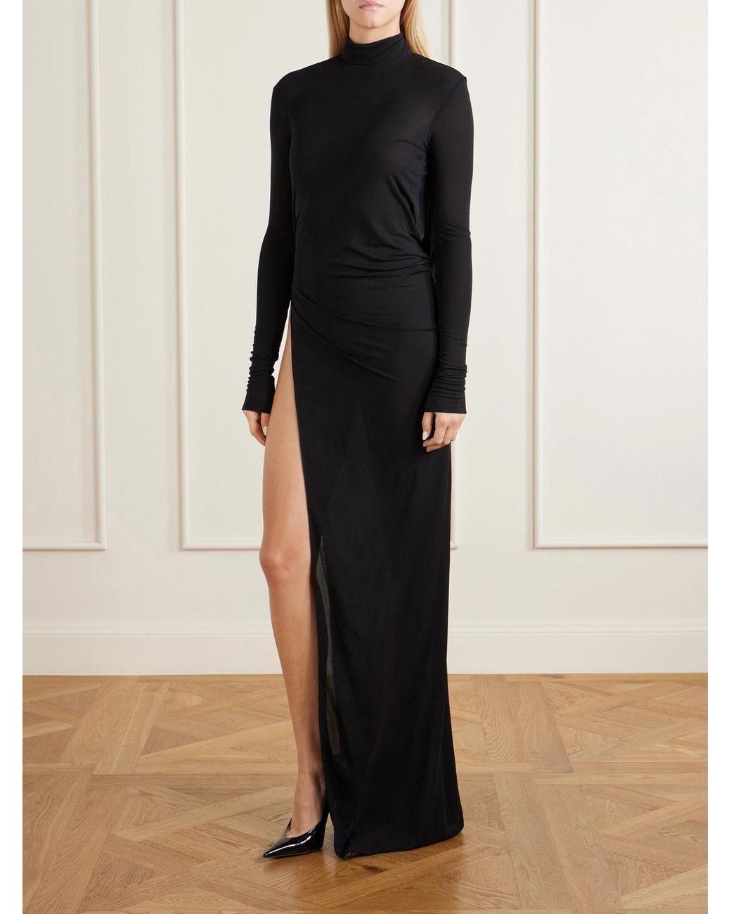 Gucci Black Crepe-Jersey Gown