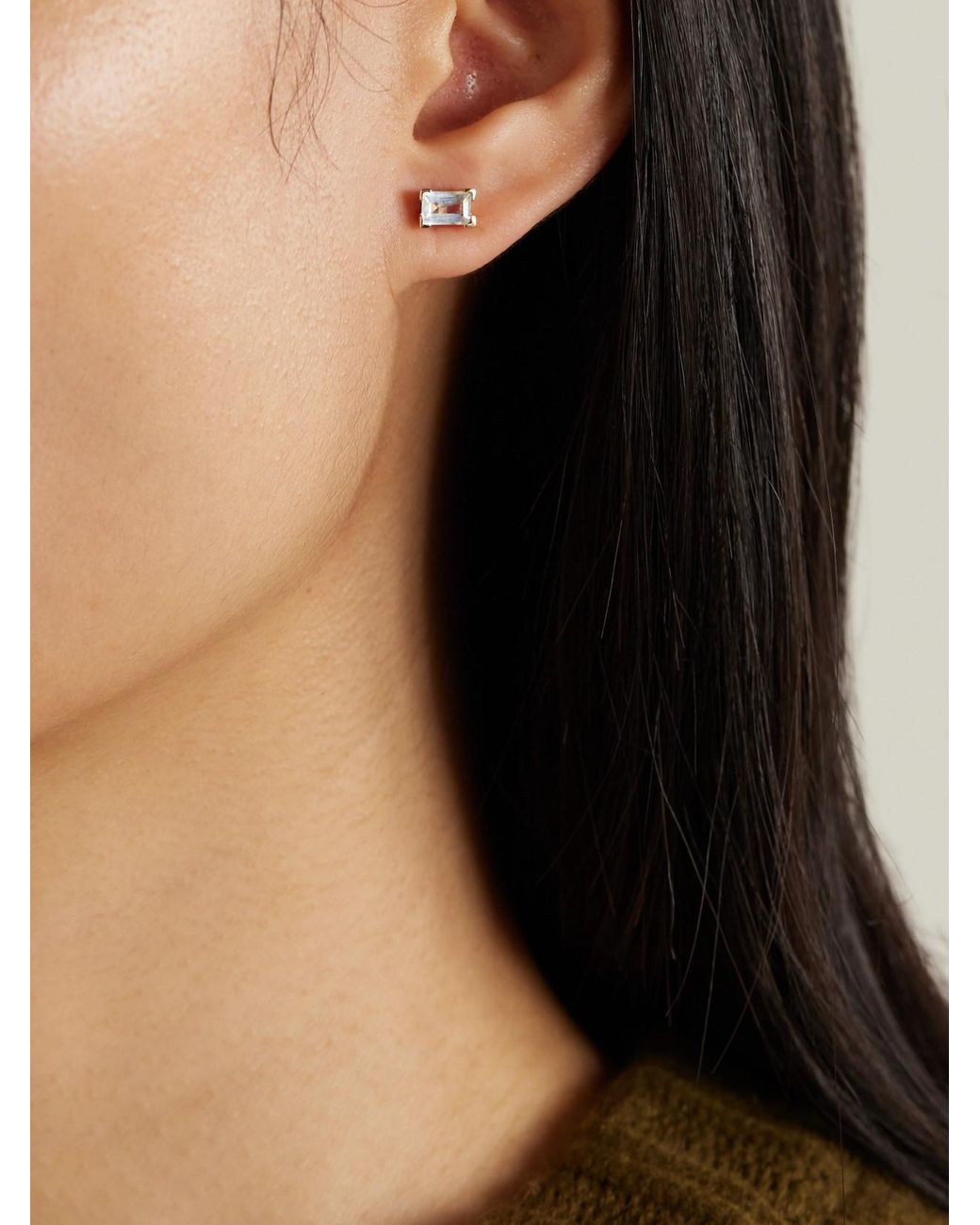 Melissa Joy Manning Natural 14-Karat Recycled Aquamarine Earrings