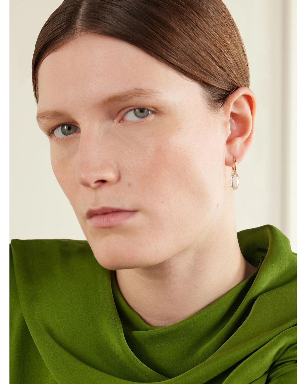 BY PARIAH Natural Ellipse 14-Karat Recycled Topaz Earrings