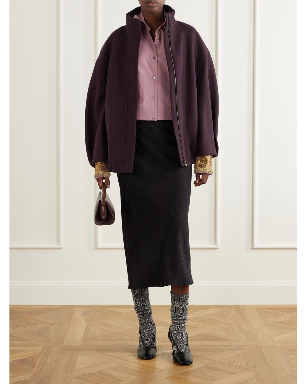 Dries Van Noten Pink Embroidered Cotton-Poplin Shirt