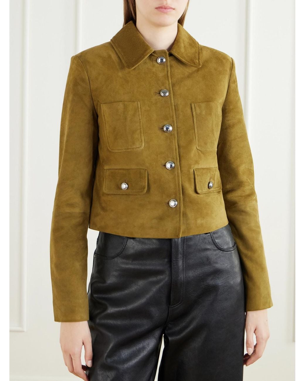 Altuzarra Green Astley Suede Jacket
