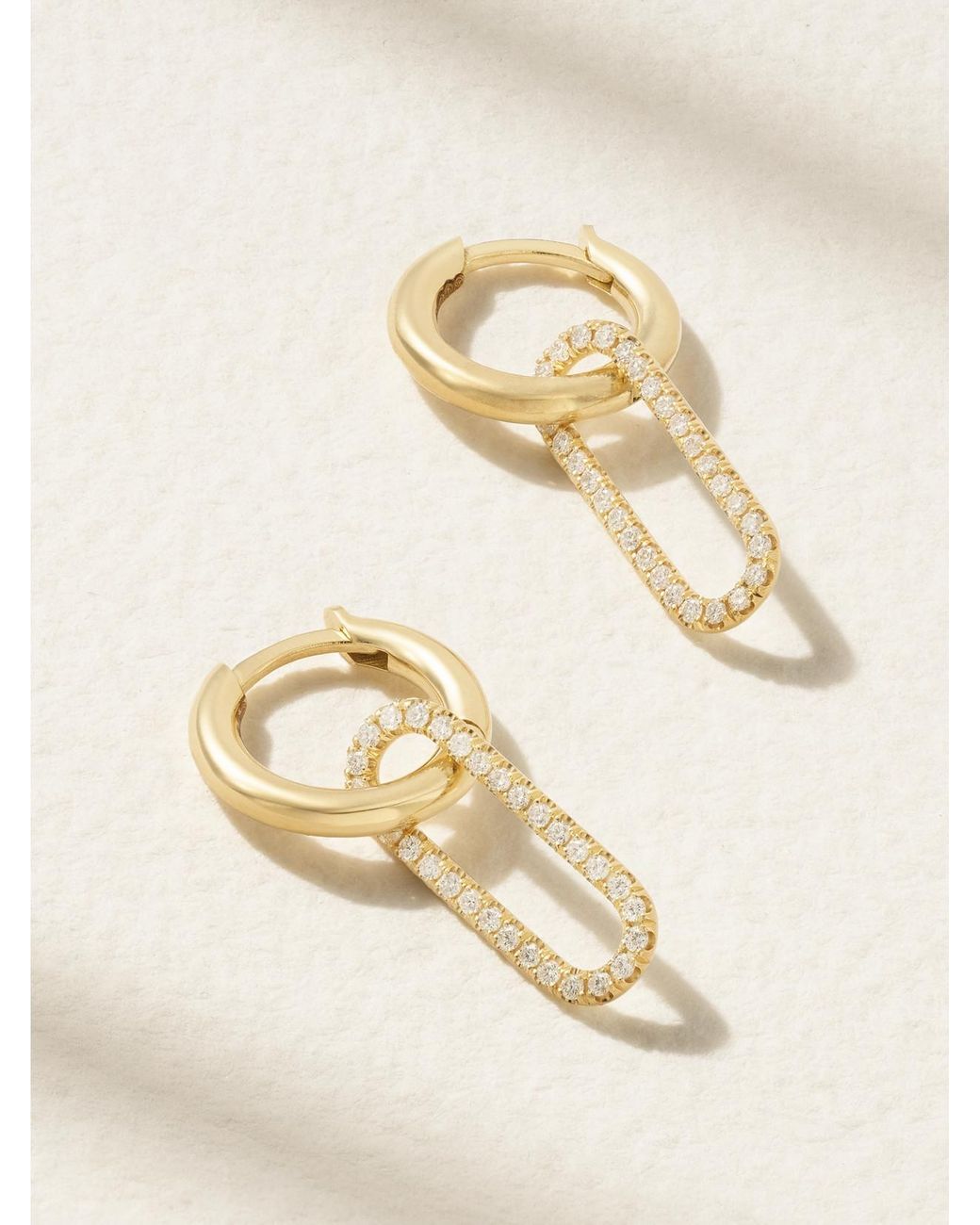 Spinelli Kilcollin Natural Haru 18-Karat Diamond Hoop Earrings