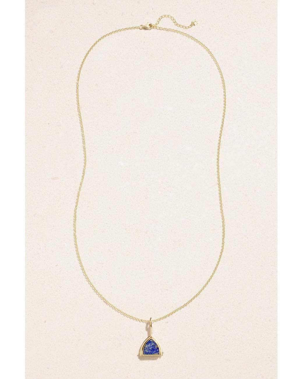 Mateo Natural Flip 14-Karat, Lapis Lazuli And Diamond Necklace
