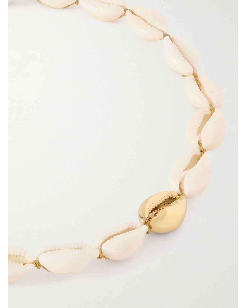 Tohum Design Natural Concha Puka-Plated Shell Necklace