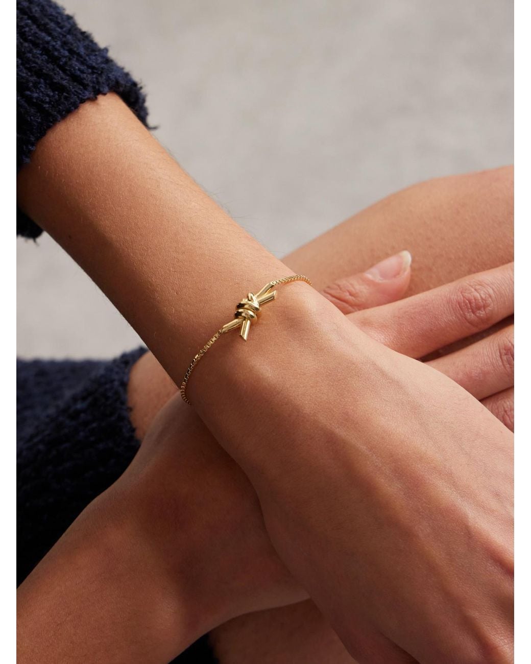 Bottega Veneta Natural Plated Bracelet