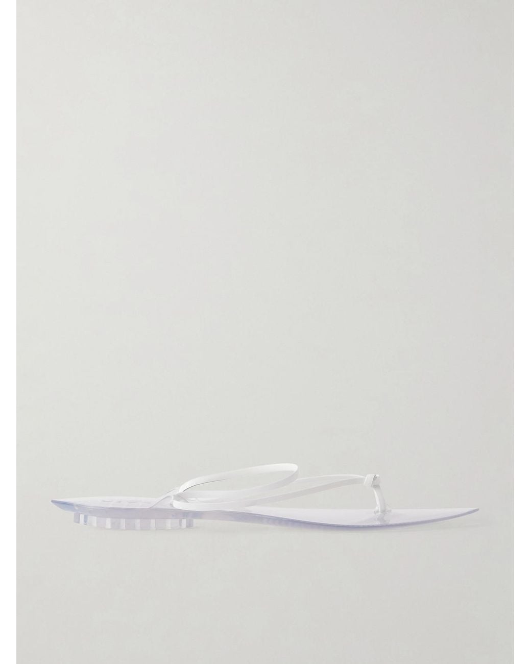 Alaïa White Invisible Jelly Sandals