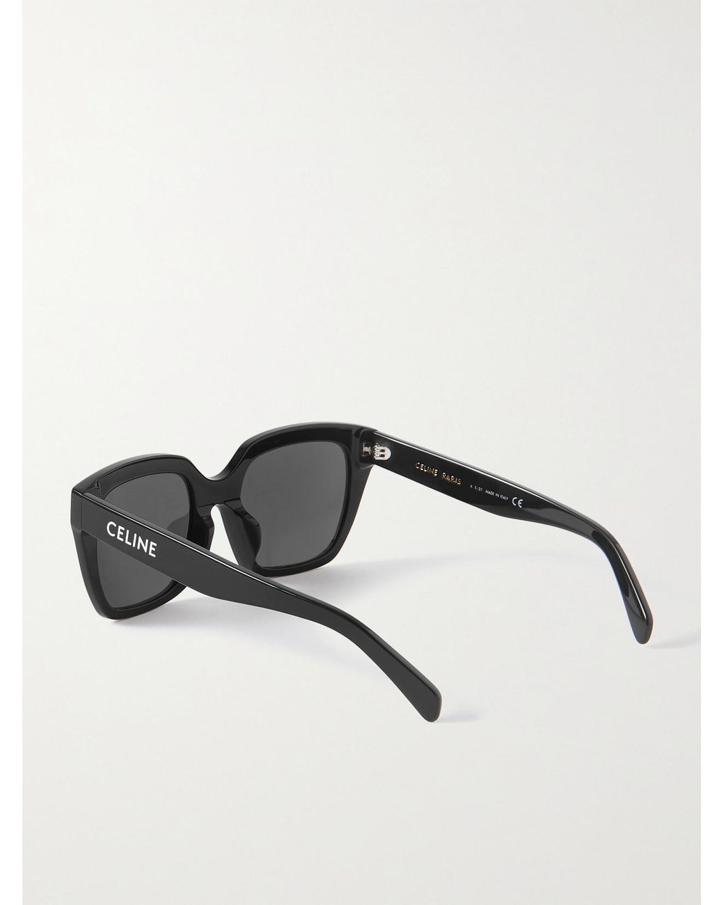 Céline Black Oversized Square-Frame Acetate Sunglasses