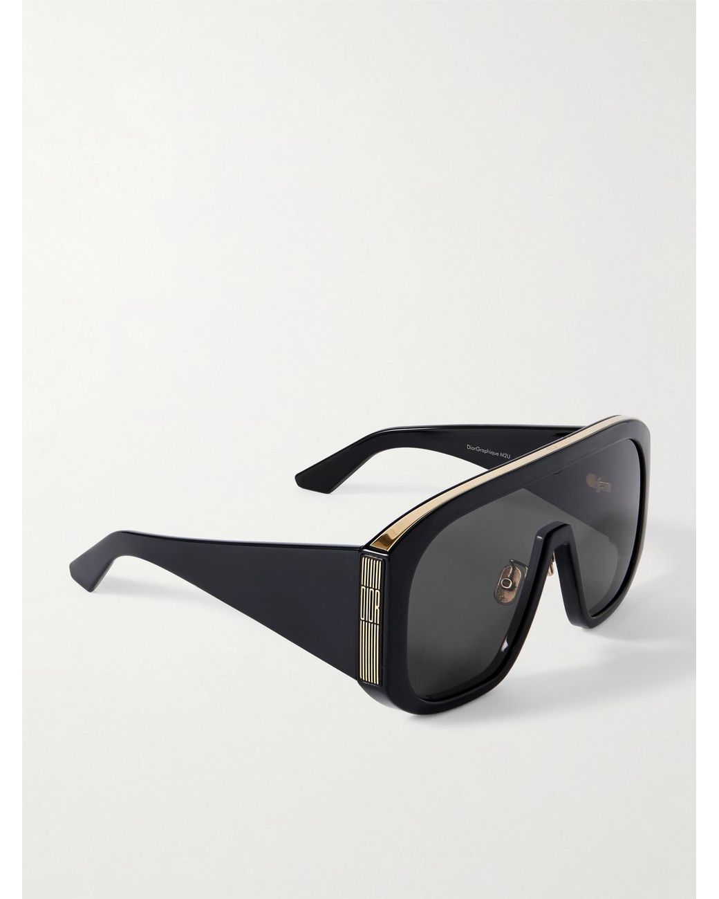 Dior Black Diorgraphique M2U D-Frame Acetate Sunglasses