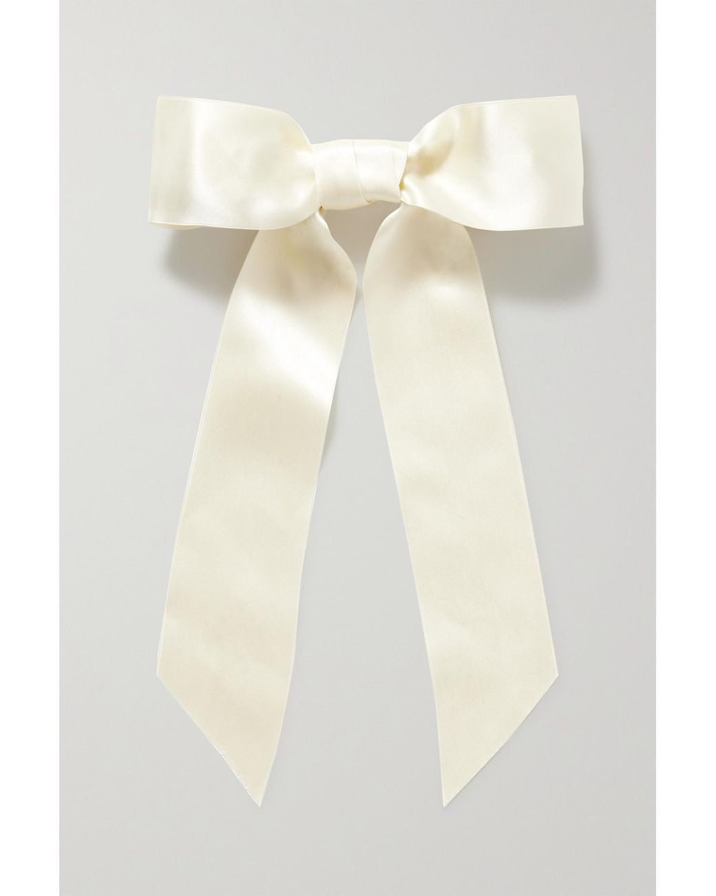 Jennifer Behr + Net Sustain Bailey Faux Pearl-embellished Tulle Bow Hair  Clip in Natural