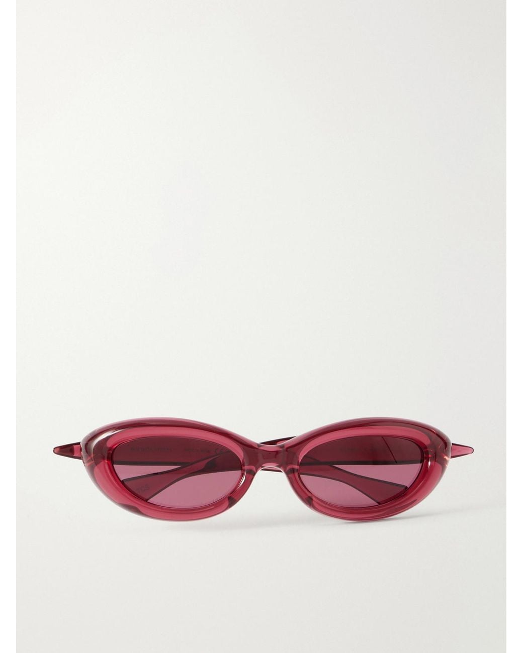 Bottega Veneta Pink Sardine Cat-Eye Injected Sunglasses